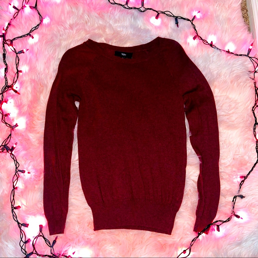 Burgundy sweater